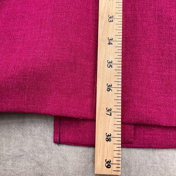 Kasper ASL Dress Women 8 Hot Pink Coat Woven Career Party 80s‎ Hong Kong VTG - Picture 9 of 11